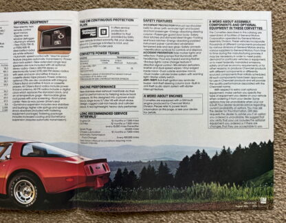 1981 Chevrolet Corvette Brochure - Image 4