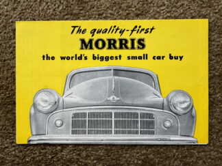 1951 Morris Minor Brochure
