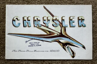 1955 Chrysler Windsor New Yorker Range Brochure