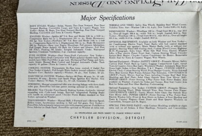 1955 Chrysler Windsor New Yorker Range Brochure - Image 6
