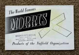 1949 Morris Minor, Oxford, Six Brochure