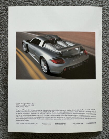 2005 Porsche Range Brochure, 911, Carrera GT, Cayenne, Boxster - Image 21