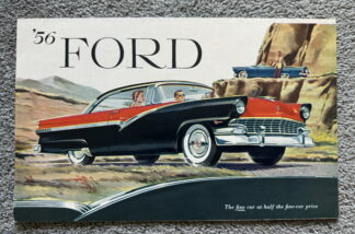 1956 Ford Range Brochure Fairlane, Custom, Wagons, Thunderbird