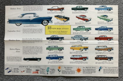 1956 Ford Range Brochure Fairlane, Custom, Wagons, Thunderbird - Image 3