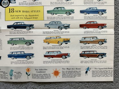 1956 Ford Range Brochure Fairlane, Custom, Wagons, Thunderbird - Image 4