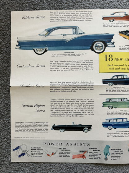 1956 Ford Range Brochure Fairlane, Custom, Wagons, Thunderbird - Image 6