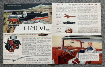 1956 Ford Range Brochure Fairlane, Custom, Wagons, Thunderbird - Image 7