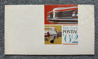 1962 Pontiac Range Brochure Bonneville, Star Chief, Catalina, Grand Prix