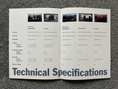 1996 Porsche 911 Range Brochure - Image 8