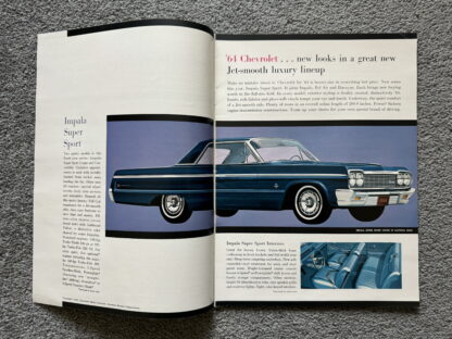 1964 Chevrolet Range Brochure Corvette Impala Corvair Bel Air Biscayne - Image 2