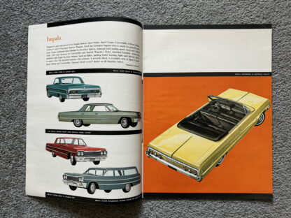 1964 Chevrolet Range Brochure Corvette Impala Corvair Bel Air Biscayne - Image 3
