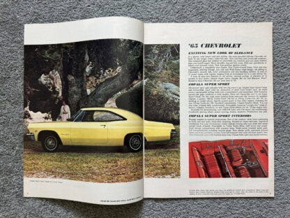 1965 Chevrolet Range Brochure Corvette Impala Corvair Bel Air Biscayne - Image 2