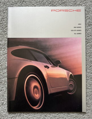 1993 Porsche Range Brochure, 968, 911 928