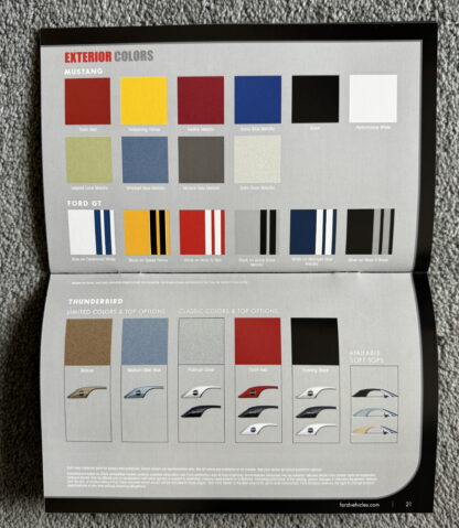 2005 Ford Premium Range Brochure Mustang, GT, Thunderbird - Image 12