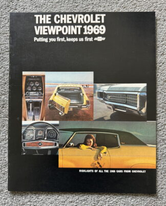 1969 Chevrolet Viewpoint Brochure Impala Corvette Camaro Chevelle Corvair