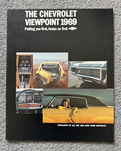 1969 Chevrolet Viewpoint Brochure Impala Corvette Camaro Chevelle Corvair