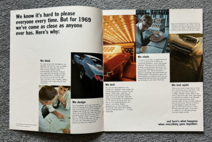 1969 Chevrolet Viewpoint Brochure Impala Corvette Camaro Chevelle Corvair - Image 2