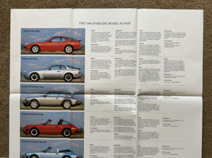 1986 Porsche Range Brochure, 944, 911, 928 - Image 6