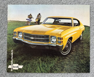 1971 Chevrolet Chevelle, Malibu, SS Brochure