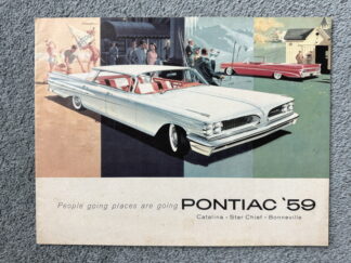1959 Pontiac Range Brochure Bonneville, Star Chief, Catalina