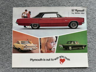 1967 Plymouth Range Fury Belvedere Valiant Brochure