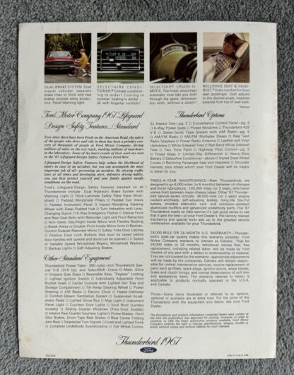 1967 Ford Thunderbird Brochure - Image 5