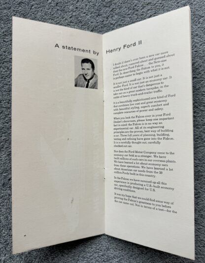 1959 Ford Falcon Q&A Brochure - Image 2