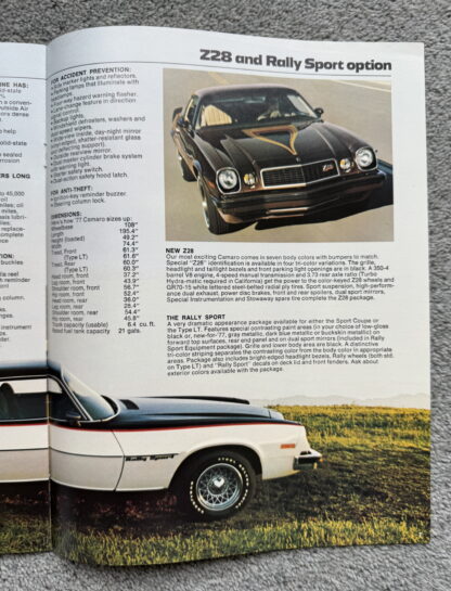 1977 Chevrolet Camaro Brochure - Image 5