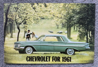1961 Chevrolet Range Brochure Impala Bel Air Biscayne Corvette Corvair