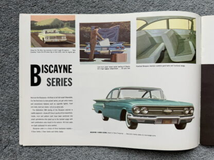 1960 Chevrolet Full Range Impala Bel Air Biscayne Kingswood Corvair Brochure - Image 8