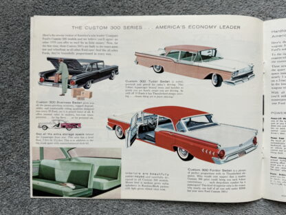 1959 Ford Range Brochure Fairlane, Thunderbird, Custom, Wagons - Image 4