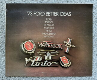 1973 Ford Range Brochure Mustang, Torino, LTD, Thunderbird, Maverick