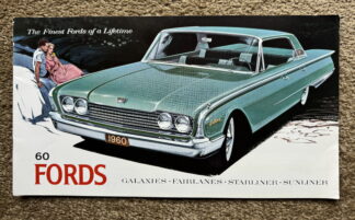 1960 Ford Range Full Brochure Fairlane, Galaxie, Starliner, Sunliner