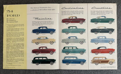 1954 Ford Range Brochure Crestline, Customline, Mainline, Wagons - Image 5