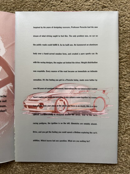 2001/2 Porsche Range Brochure, 911, Boxster - Image 3