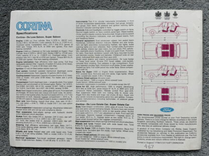 1967 Ford Cortina Brochure GT, Super, De Luxe, Estate - Image 11