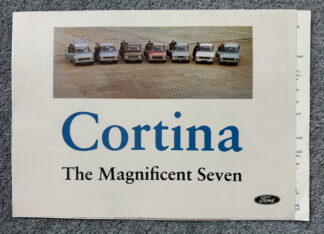 1968 Ford Cortina Brochure Lotus, GT, Super, De Luxe, Estate