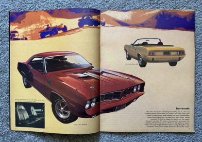 1971 Plymouth Chrysler Range Brochure Valiant, Fury, Barracuda, Satellite - Image 4