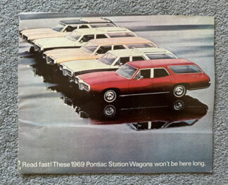 1969 Pontiac Wagon Range Brochure Bonneville, Catalina, LeMans, Executive