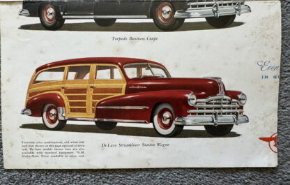 1948 Pontiac De Luxe, Torpedo, Streamliner Range Brochure - Image 5