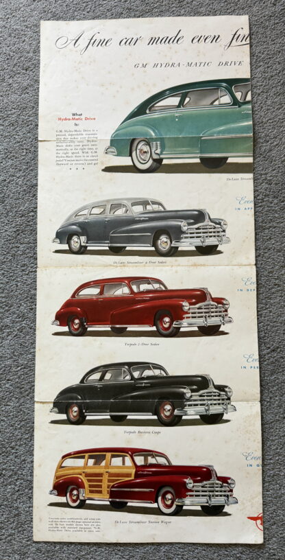 1948 Pontiac De Luxe, Torpedo, Streamliner Range Brochure - Image 9