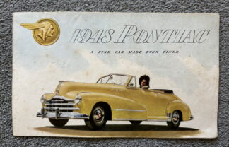 1948 Pontiac De Luxe, Torpedo, Streamliner Range Brochure