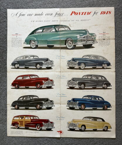 1948 Pontiac De Luxe, Torpedo, Streamliner Range Brochure - Image 2