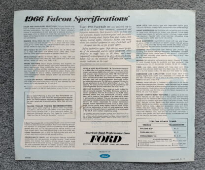 1966 Ford Falcon Futura Brochure - Image 12