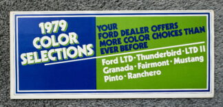 1979 Ford Range Colour Brochure