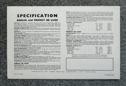 1956 Ford Anglia and Prefect Brochure - Image 4