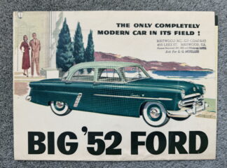 1952 Ford Range Brochure Crestline, Customline, Mainline, Wagons