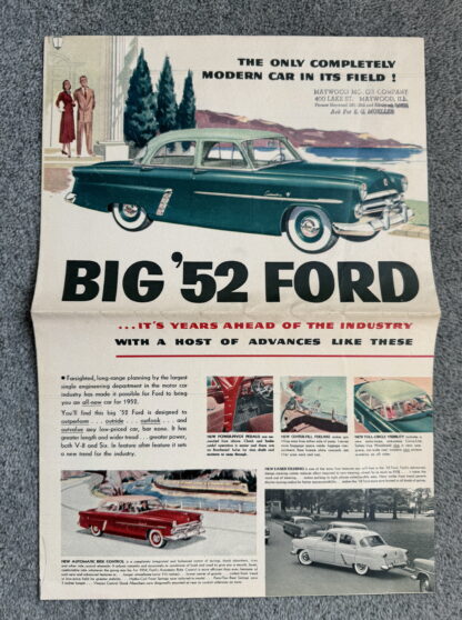 1952 Ford Range Brochure Crestline, Customline, Mainline, Wagons - Image 2