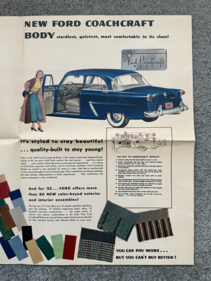 1952 Ford Range Brochure Crestline, Customline, Mainline, Wagons - Image 5