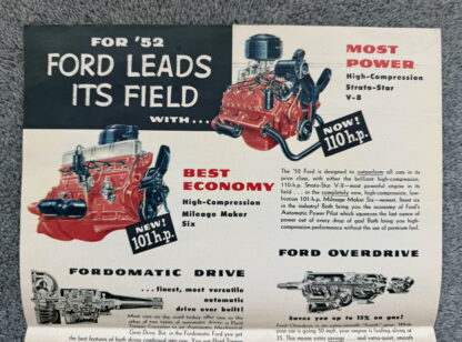 1952 Ford Range Brochure Crestline, Customline, Mainline, Wagons - Image 9